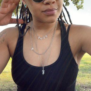 SOULFUL NATURE Clear Quartz Layered Necklace